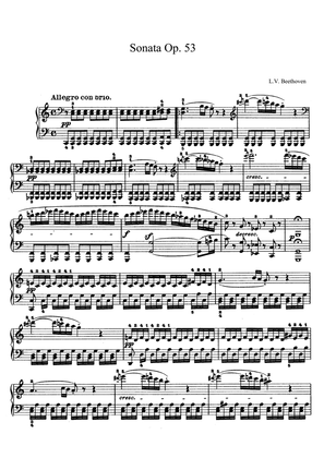 Book cover for Beethoven Sonata No. 21 Op. 53 in C Major