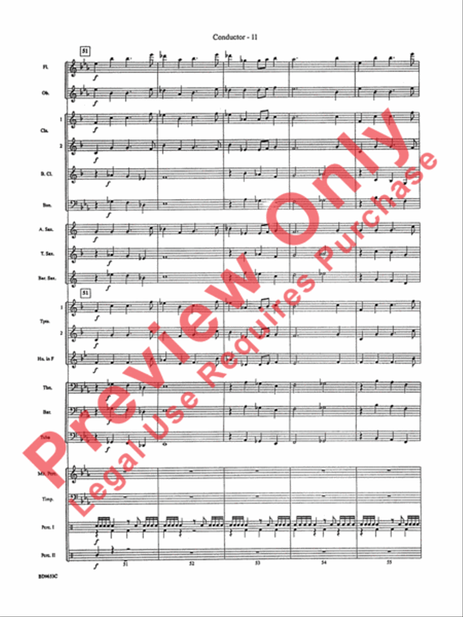 Maya: The Lost Civilization Concert Band scores gallery preview page 13