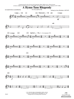 A Hymn Tune Rhapsody: E-flat Baritone Saxophone