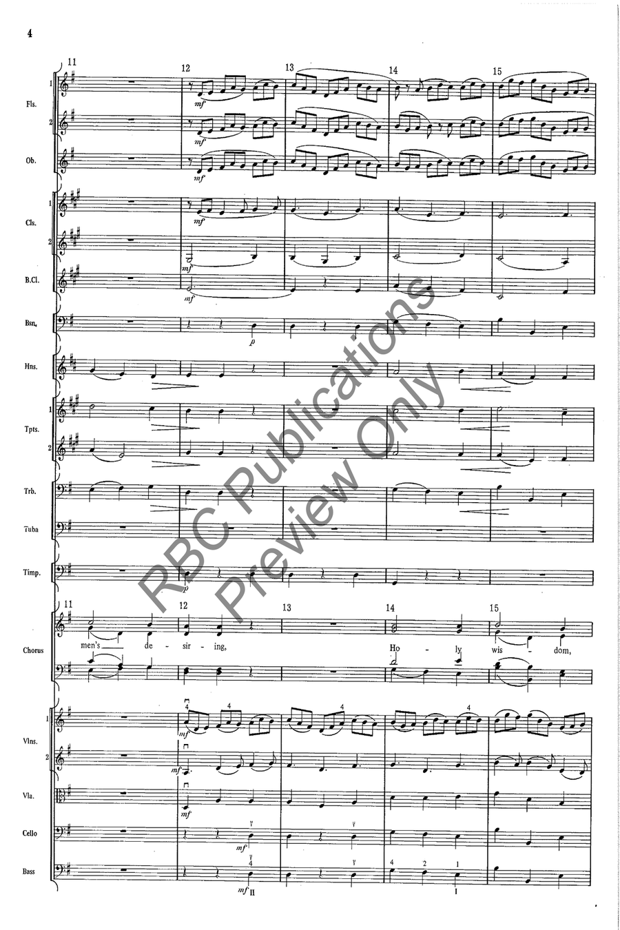Jesu, Joy Of Mans Desiring (w/Choir) Choir scores gallery preview page 5