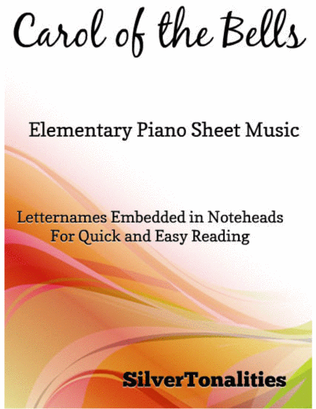 Book cover for Carol of the Bells Elementary Piano Sheet Music