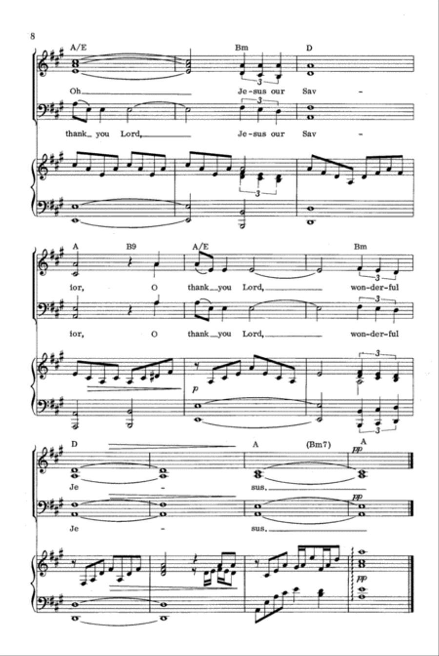 Jesus, Savior, Redeemer Jesus, Savior, Redeemer 4-Part scores gallery preview page 8