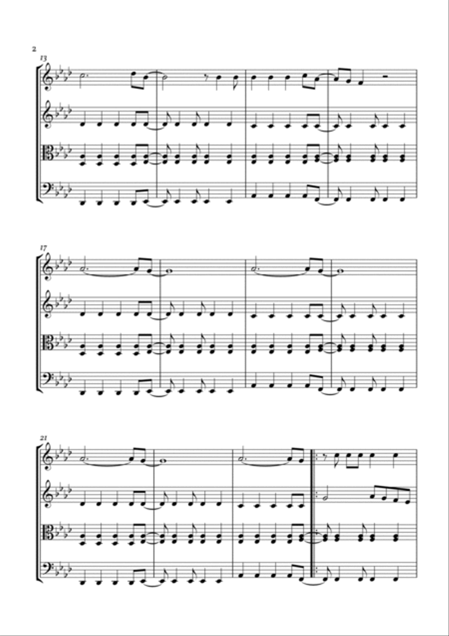 Viva La Vida String Quartet scores gallery preview page 3