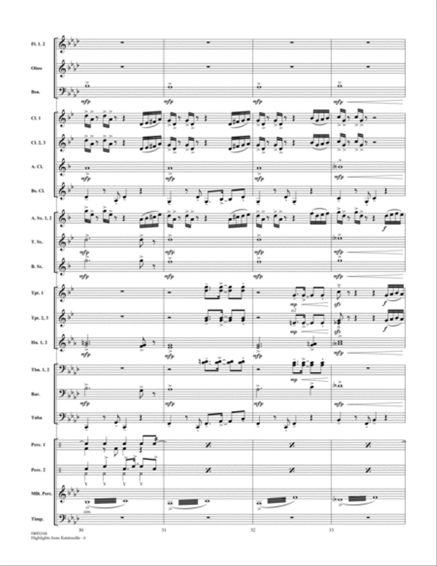 Highlights from Ratatouille - Full Score Score scores gallery preview page 6