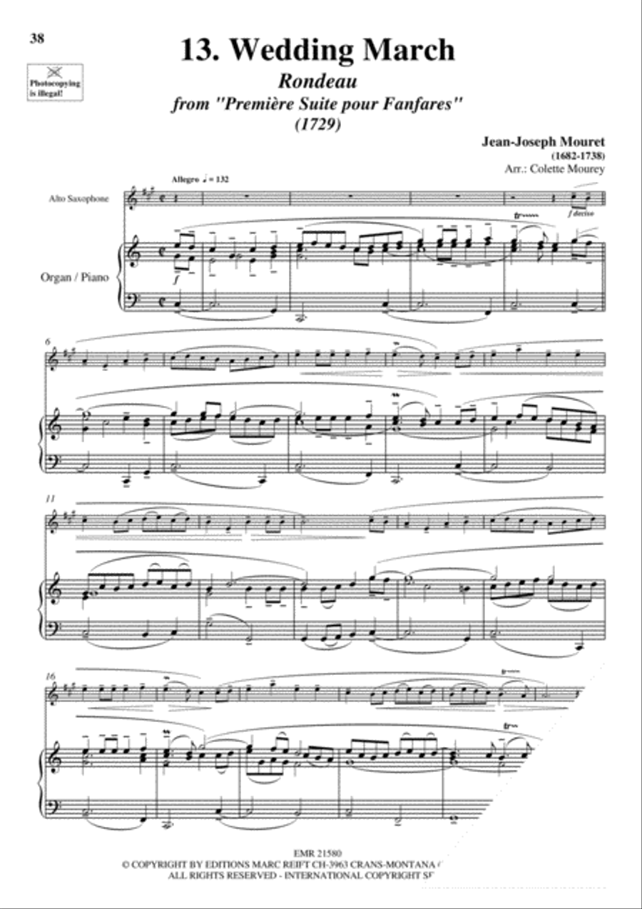 20 Greatest Wedding Solos Alto Saxophone scores gallery preview page 15