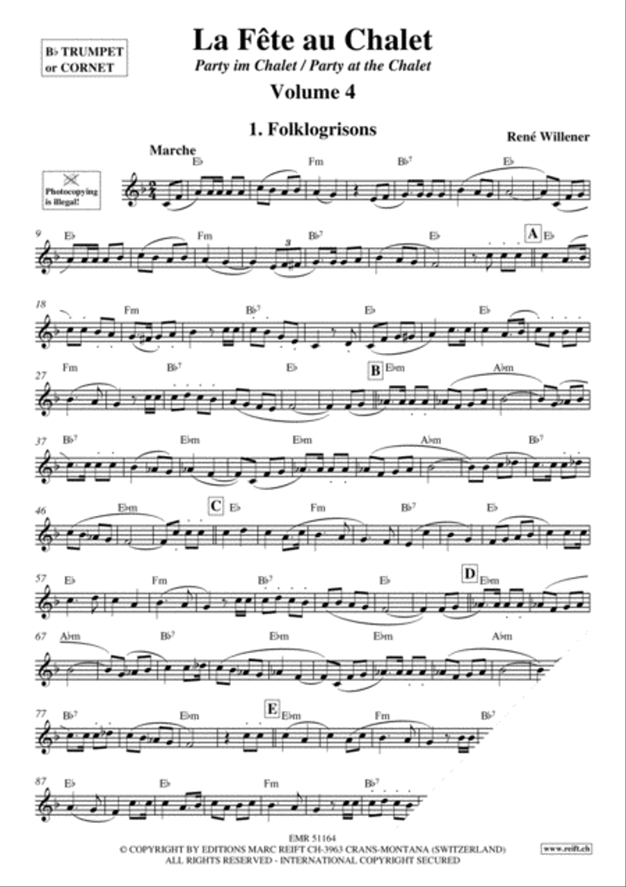La Fete au Chalet Volume 4 Cornet scores gallery preview page 3