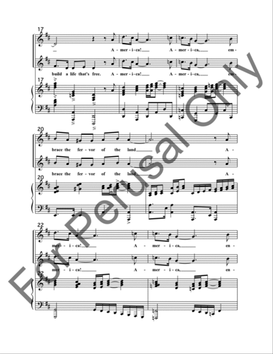 America the Beautiful (Choral Score) SA scores gallery preview page 4
