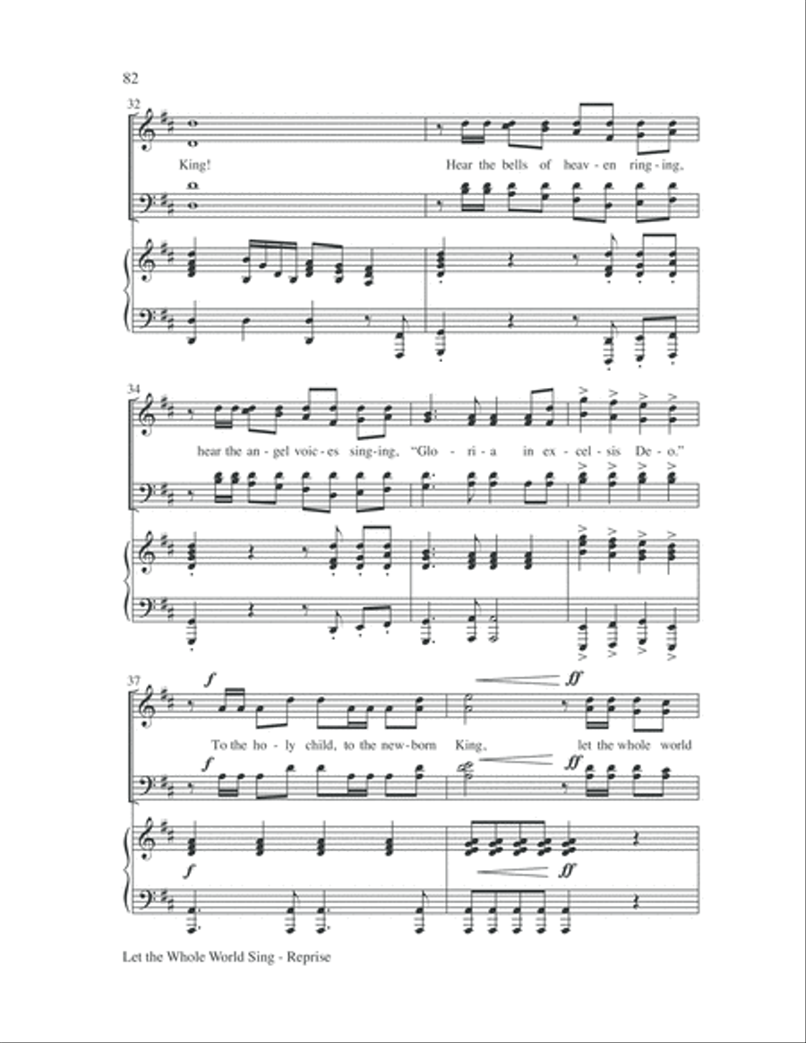 Let the Whole World Sing 4-Part scores gallery preview page 86