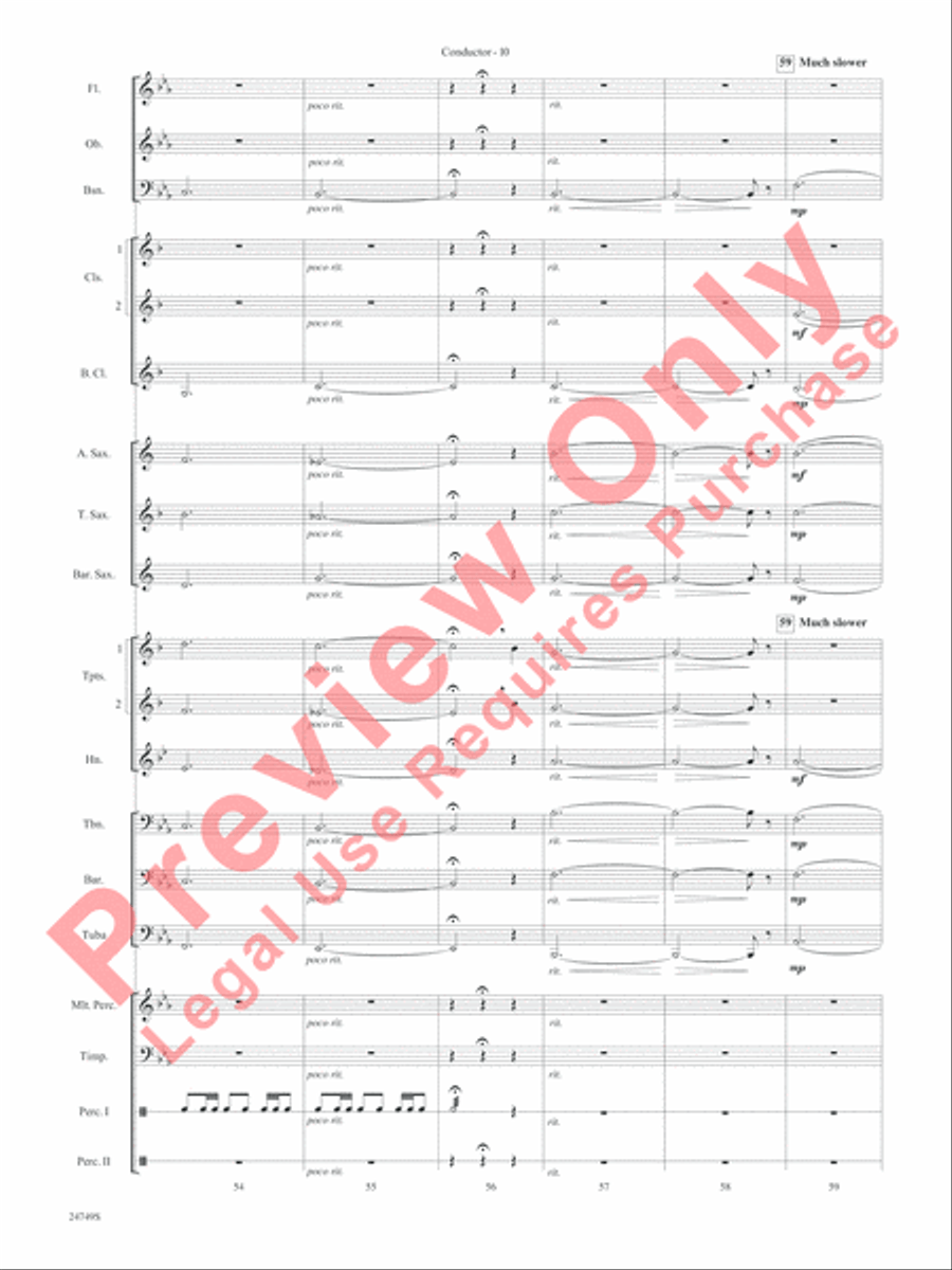 March of the Penguins, Opening Theme from The Harshest Place on Earth Concert Band scores gallery preview page 12