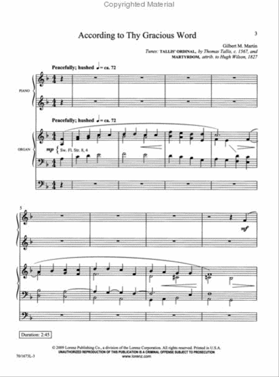The Lord's Supper The Lord's Supper Organ scores gallery preview page 2