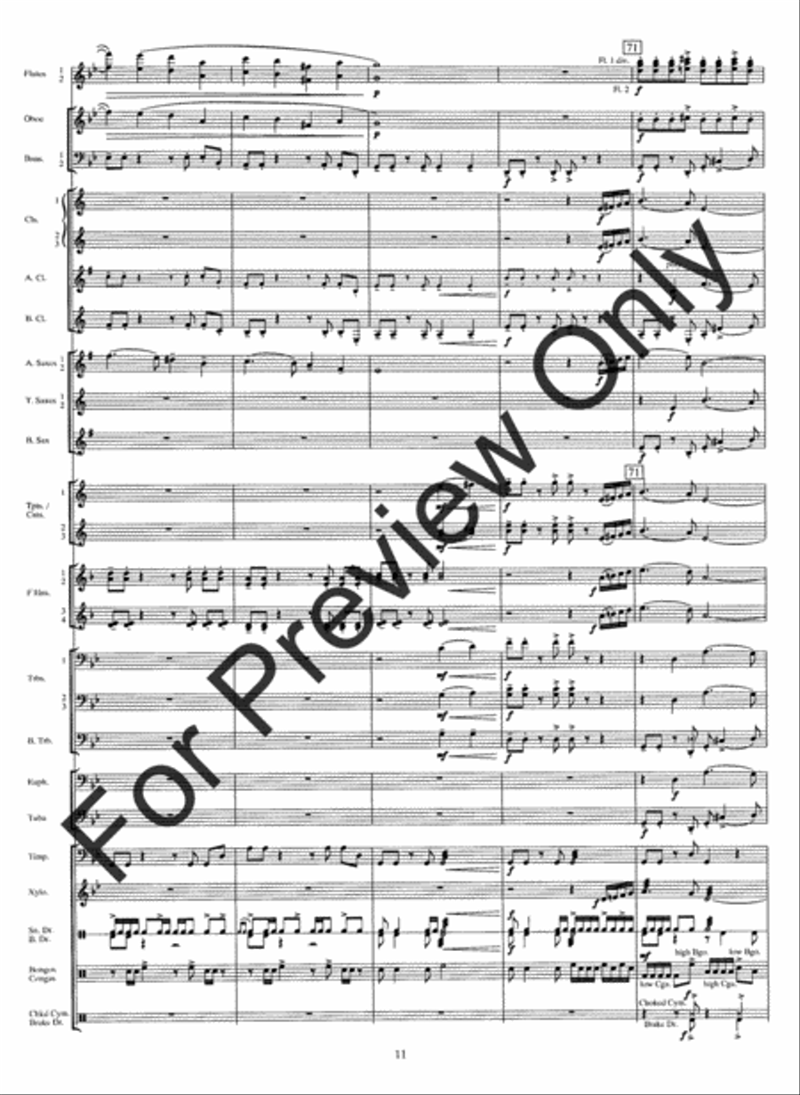 From The Summit (Score) Concert Band scores gallery preview page 14