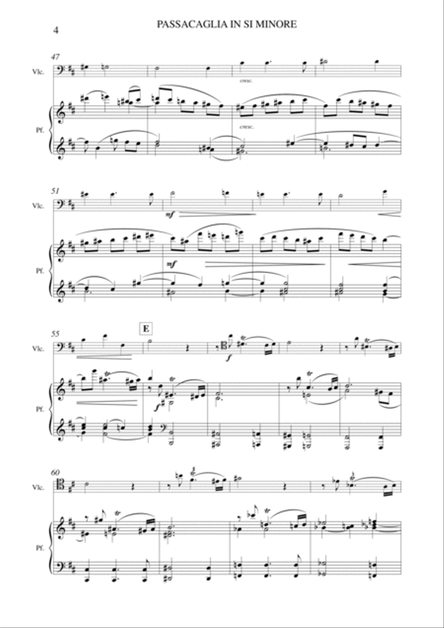 Salvatore Passantino: PASSACAGLIA IN SI MINORE (ES-21-038)