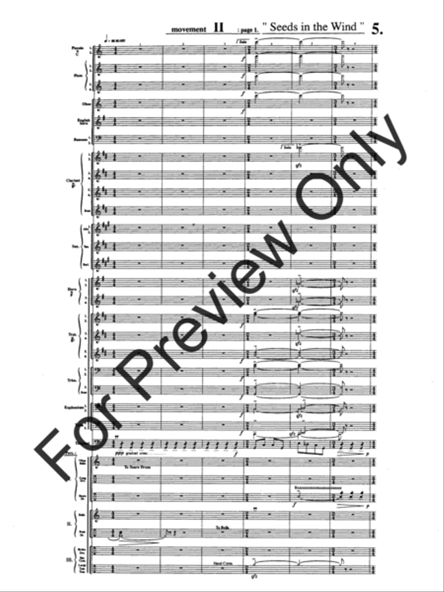 Symphony #1 In Memoriam Dresden 1945 Concert Band scores gallery preview page 9