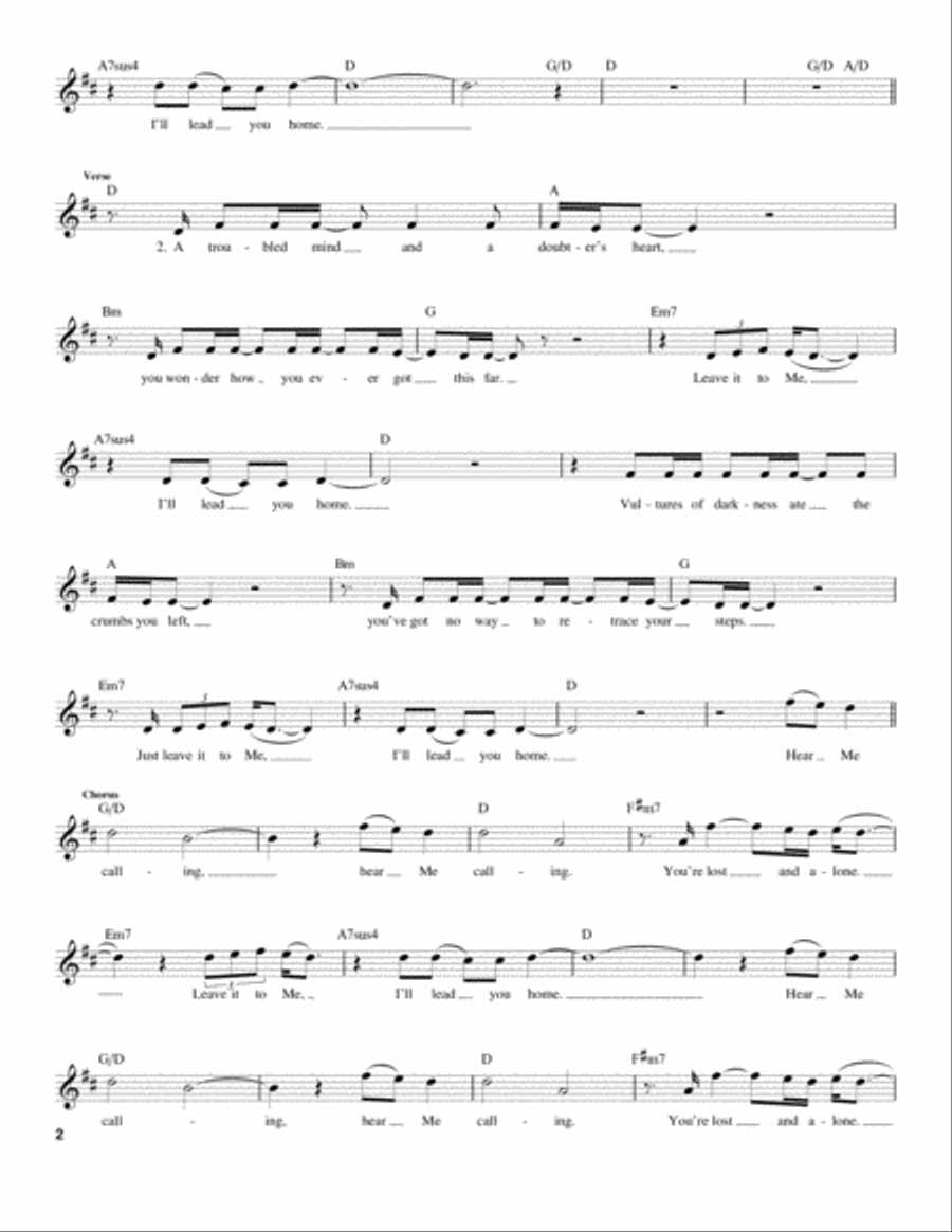I'll Lead You Home I'll Lead You Home Acoustic Guitar scores gallery preview page 2
