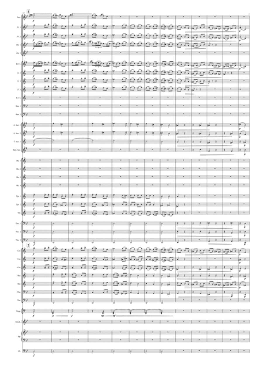 Chant Sans Paroles - Песенка без слов Concert Band scores gallery preview page 5