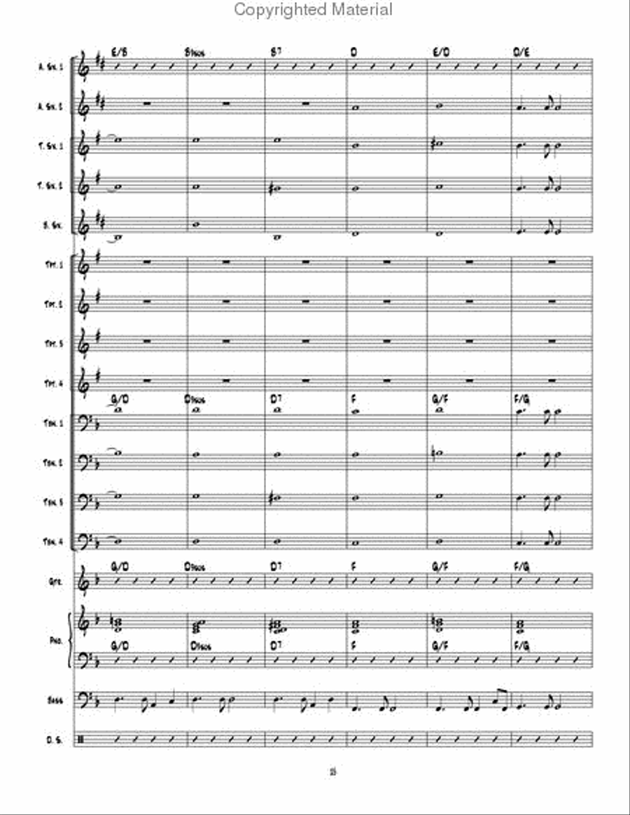 Table Time Jazz Ensemble scores gallery preview page 16