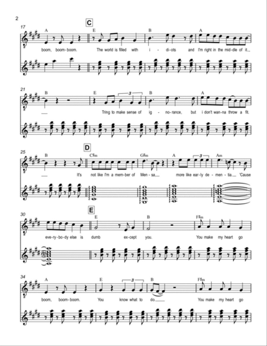 Dumb Guitar Tablature scores gallery preview page 2