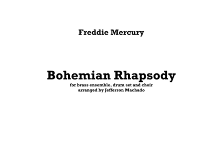 Bohemian Rhapsody Bohemian Rhapsody 4-Part scores gallery preview page 1