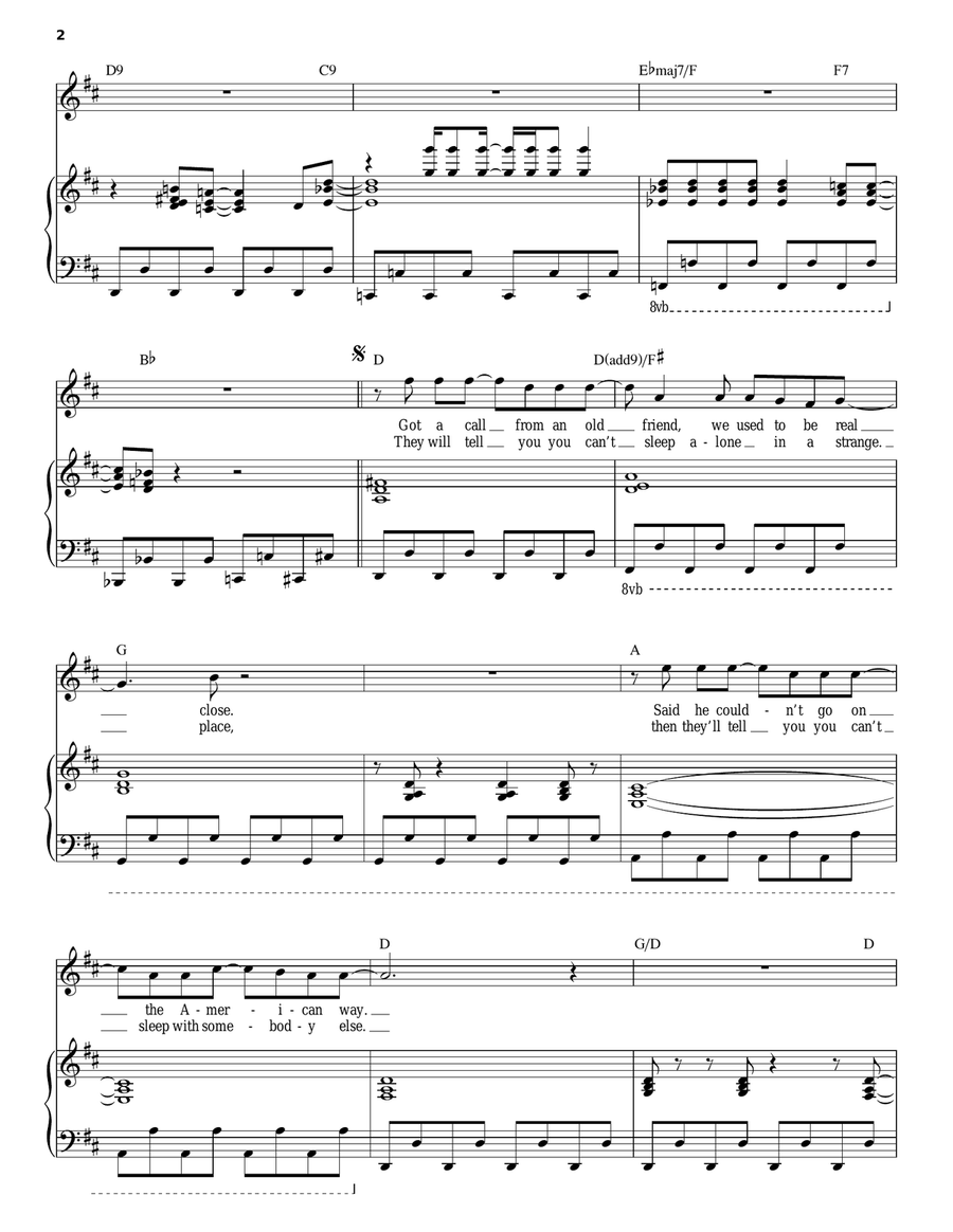 My Life My Life Piano, Vocal scores gallery preview page 2