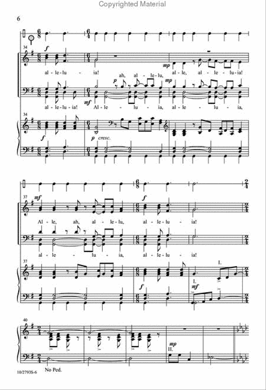 Now Let the Heavens Be Joyful 4-Part scores gallery preview page 6