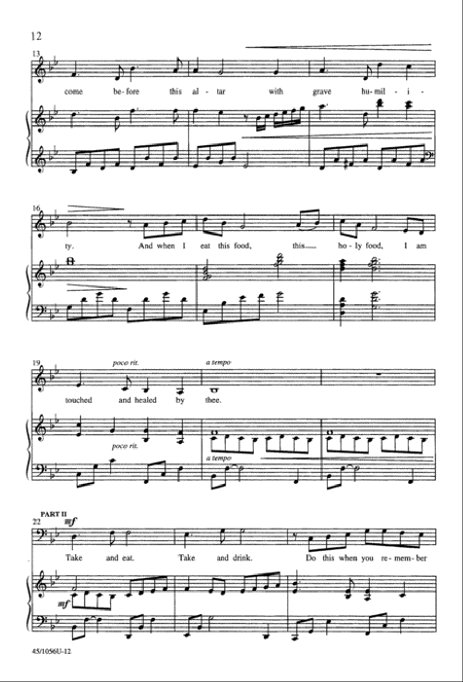 At the Lord's Table 4-Part scores gallery preview page 14