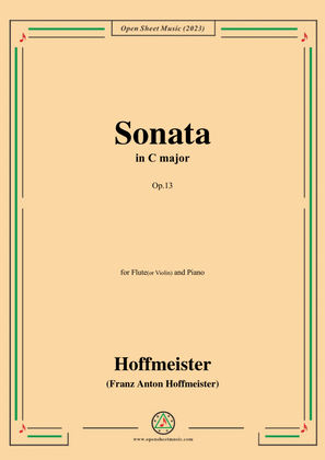 Hoffmeister-Sonata,in C Major,Op.13