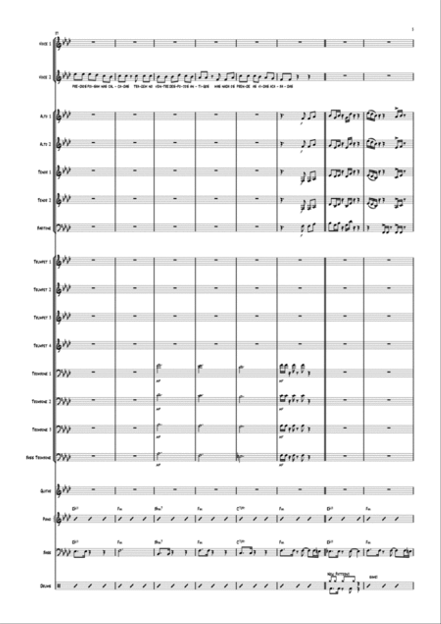 Os Vampiros Jazz Ensemble scores gallery preview page 5