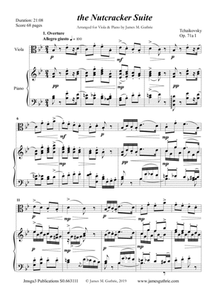 Tchaikovsky: The Complete Nutcracker Suite for Viola & Piano