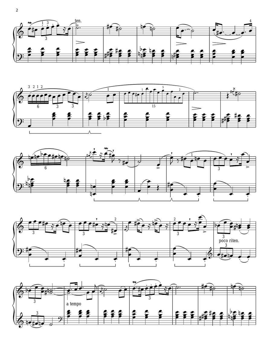 Mazurka In A Minor, Op. 17, No. 4 Piano Solo scores gallery preview page 2