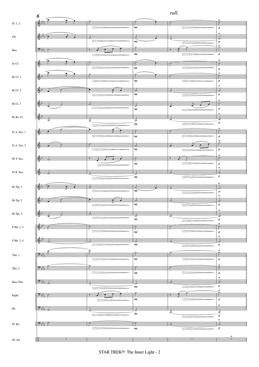 Star Trek(R) - The Inner Light Concert Band scores gallery preview page 4