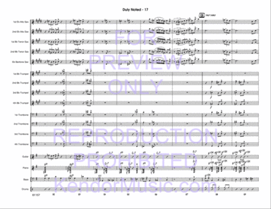 Duly Noted Duly Noted Jazz Ensemble scores gallery preview page 18