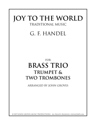 Book cover for Joy To The World - Trumpet & 2 Trombone (Brass Trio)