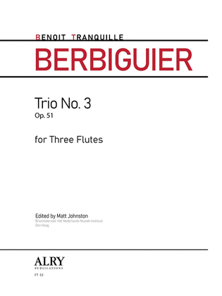 Trio No. 3, Op. 51 for Three Flutes