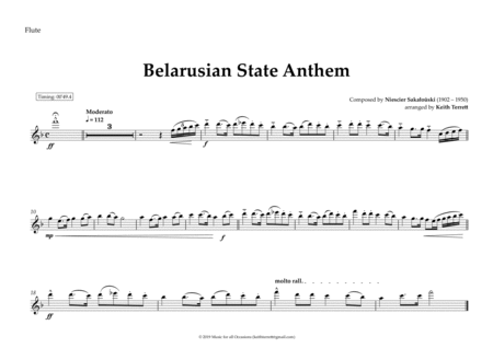 Belarusian National Anthem for Symphony Orchestra (KT Olympic Anthem Series) image number null