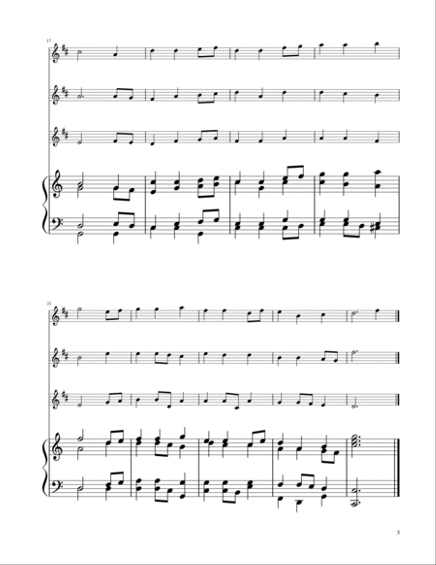 Away in a Manger - Trumpet Trio Trumpet Trio scores gallery preview page 3
