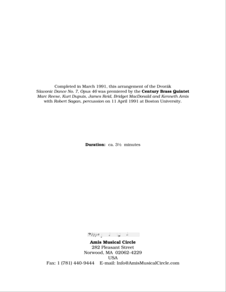 Slavonic Dance No.7, Op.46 Horn scores gallery preview page 2
