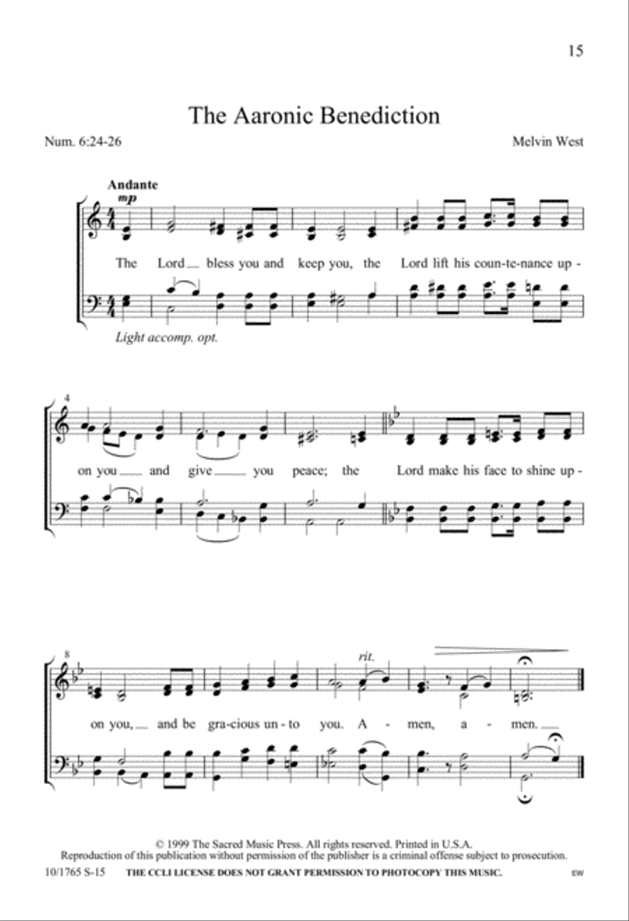 For The Service 4-Part scores gallery preview page 15