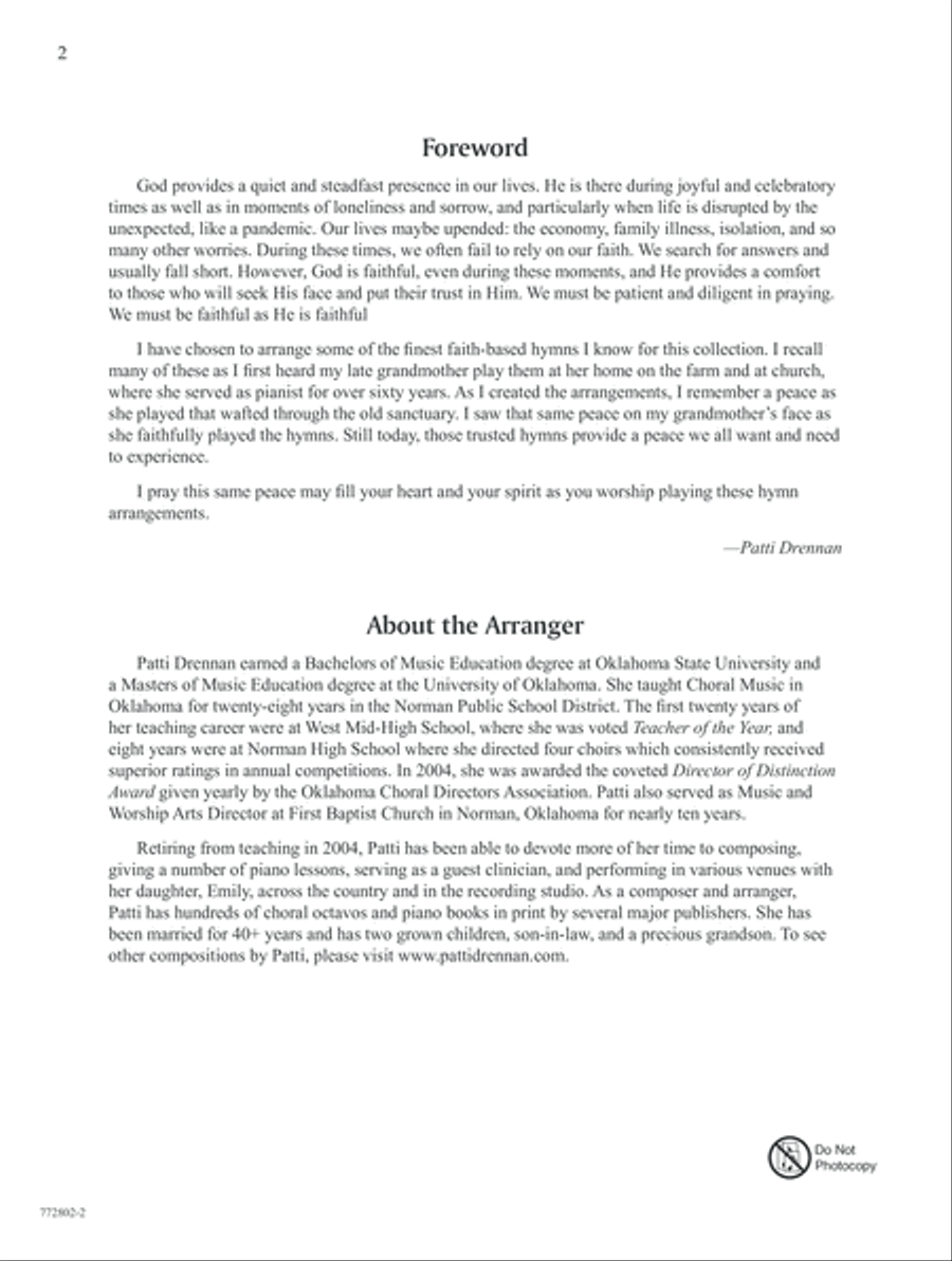The Faithfulness of God Piano Solo scores gallery preview page 2