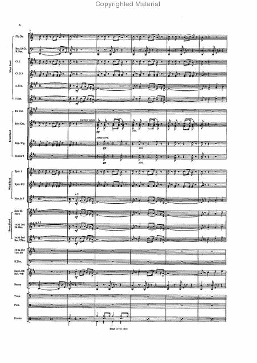 New York, New York Concert Band scores gallery preview page 4