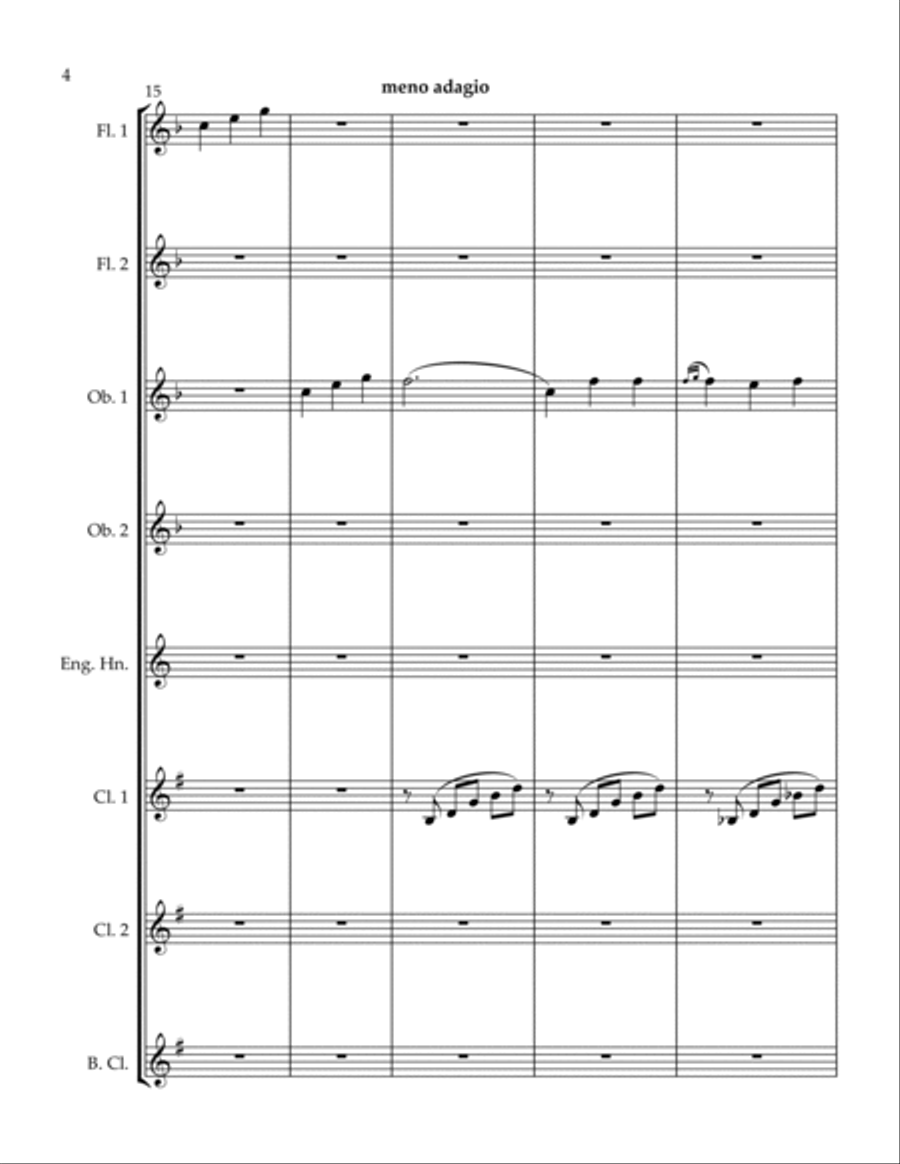 Adagio Woodwind Ensemble scores gallery preview page 4