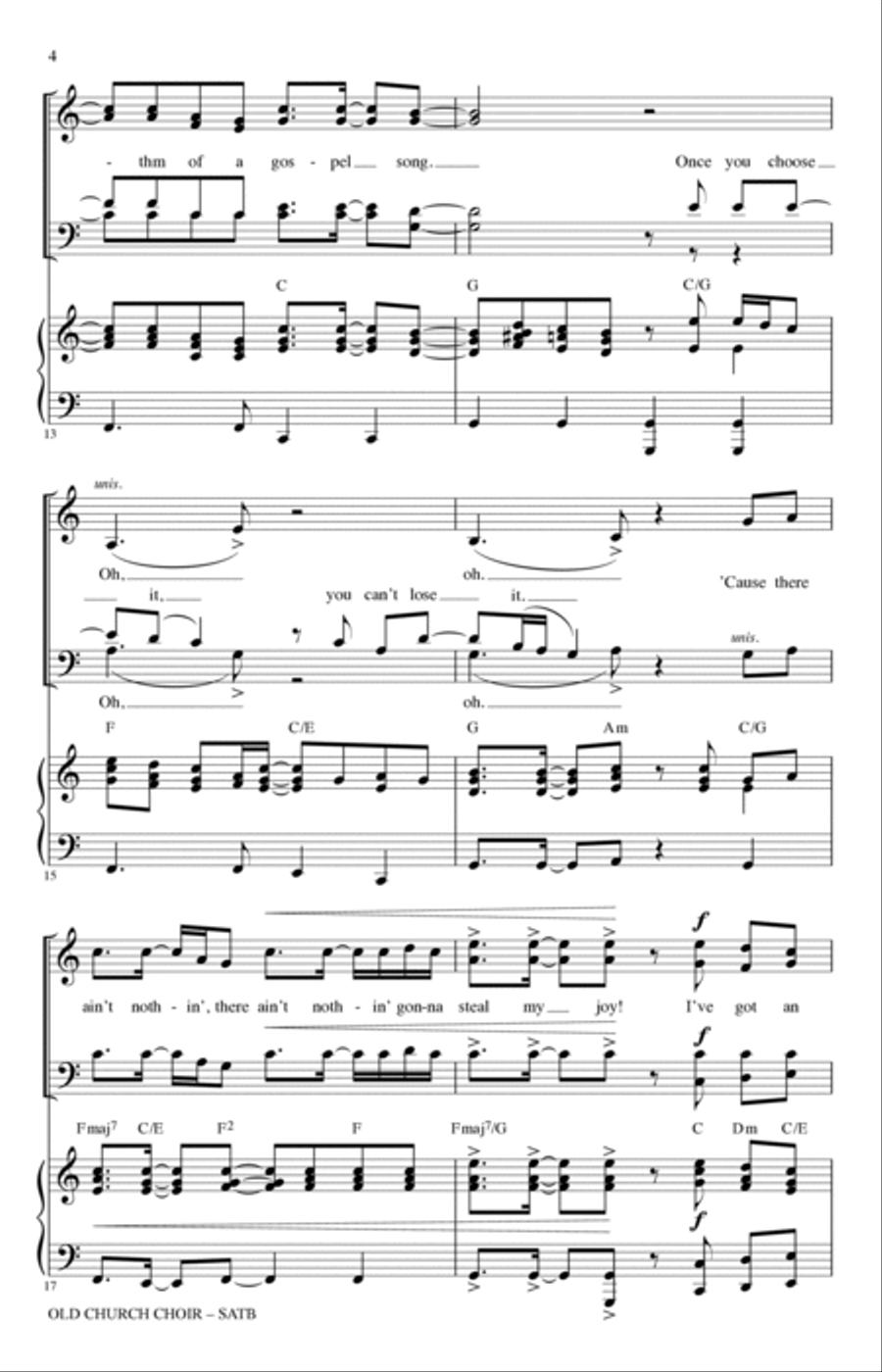 Old Church Choir (arr. Michael Barrett) 4-Part scores gallery preview page 3