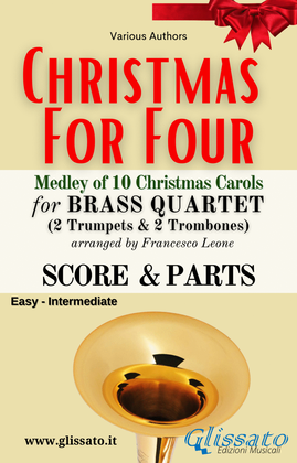 Book cover for Christmas For Four - Medley for Brass Quartet (score & parts)