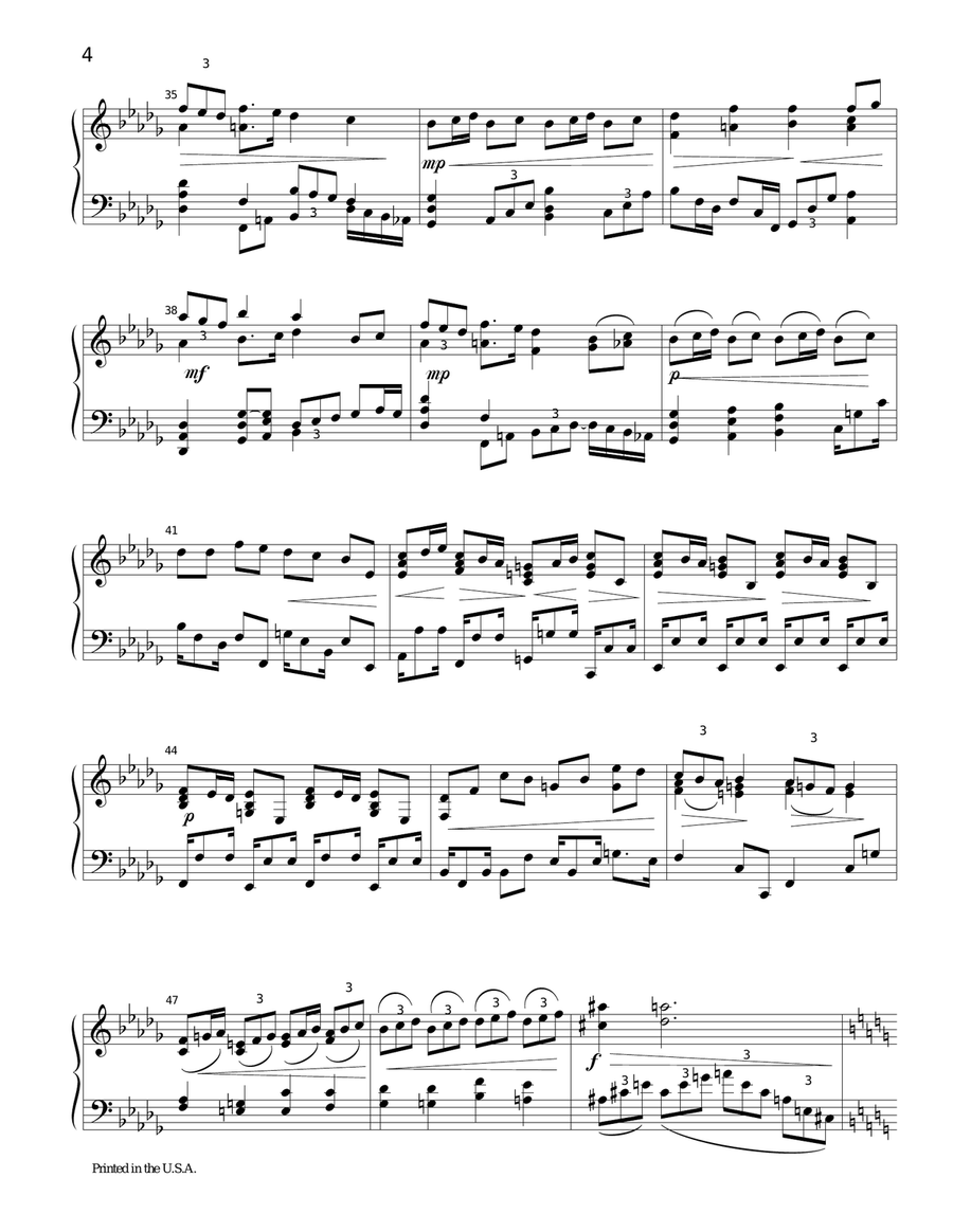 Piano Sonata No. 1 in C minor Piano Solo scores gallery preview page 4