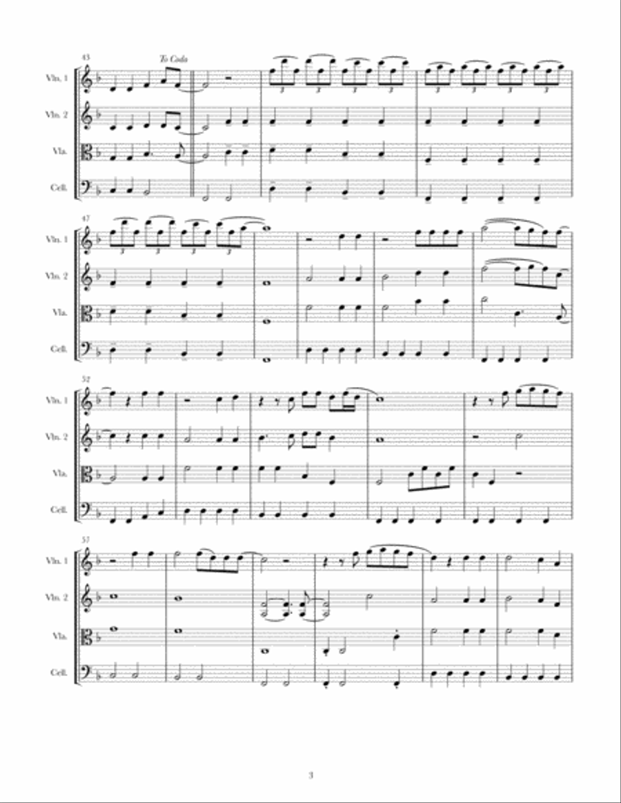 Ophelia String Quartet scores gallery preview page 3