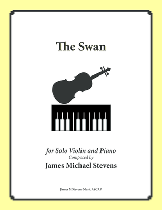 Book cover for The Swan - Violin & Piano