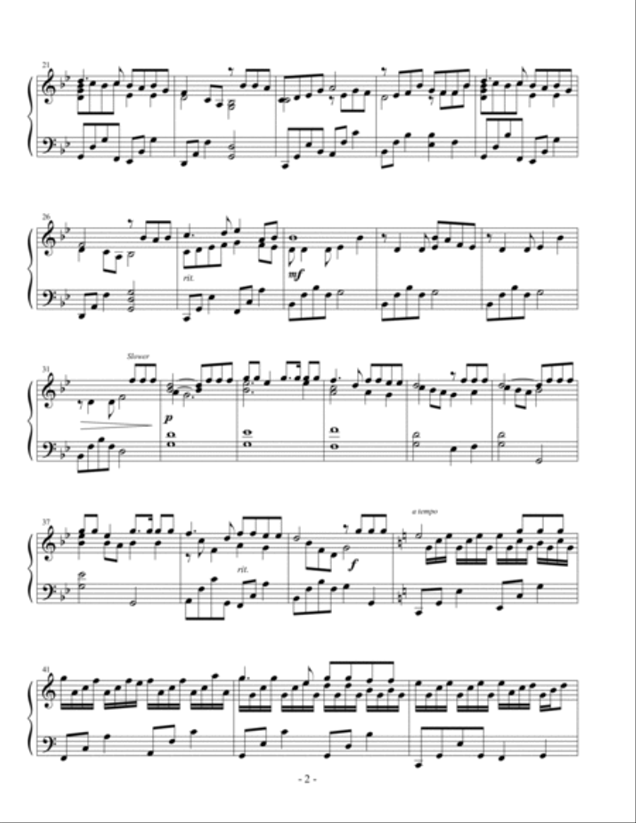 For the Love of Hymns (LDS Hymns for Solo Piano) Piano Solo scores gallery preview page 5