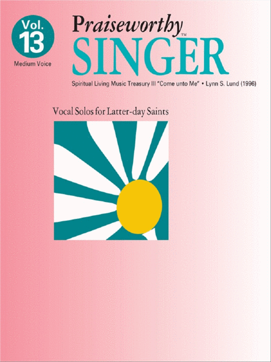 Praiseworthy Singer - Vol. 13 Acc. CD Voice scores gallery preview page 1