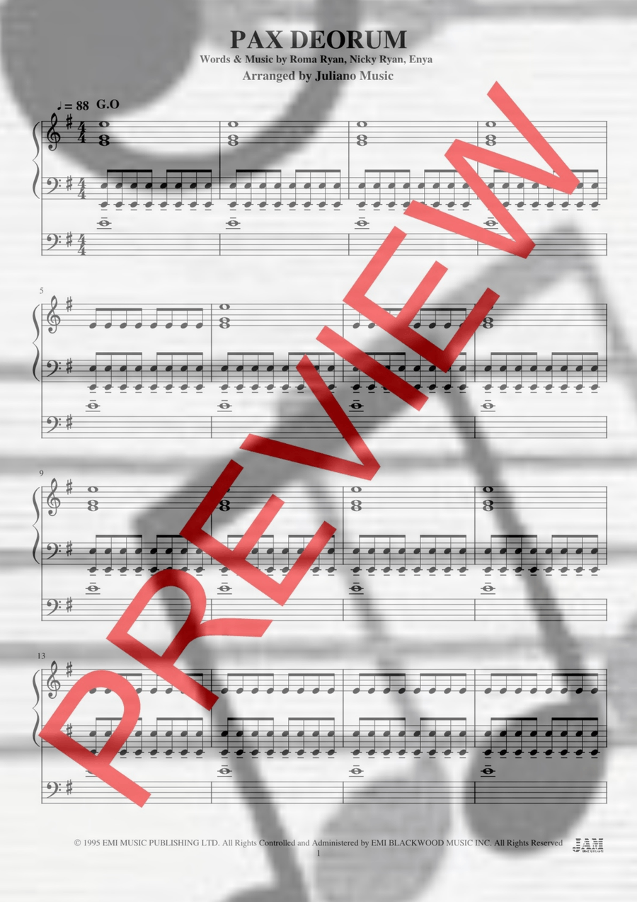Pax Deorum Organ Solo scores gallery preview page 2