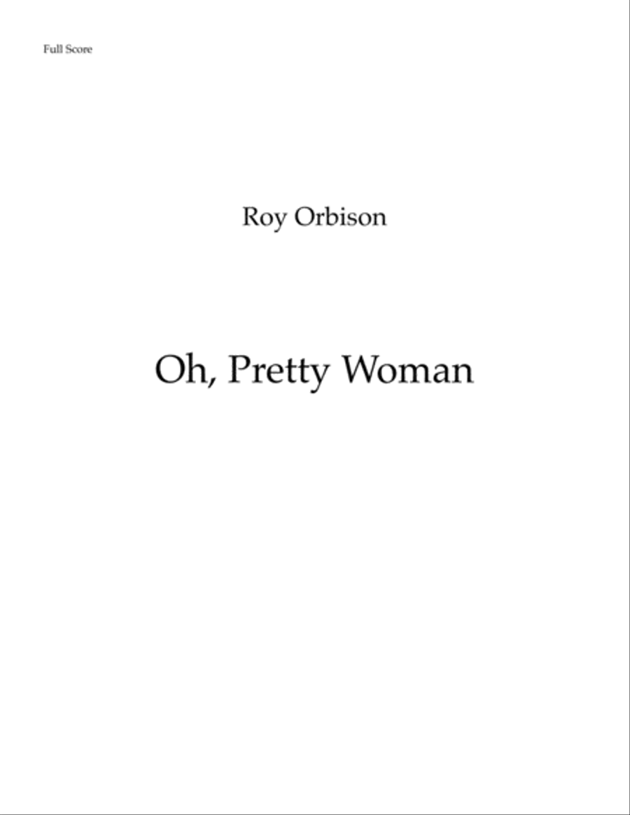 Oh, Pretty Woman Small Ensemble scores gallery preview page 1