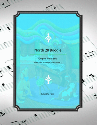 Book cover for North 28 Boogie - original piano solo